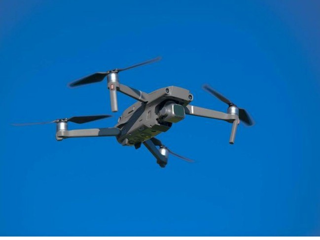 Ashes lift with drone