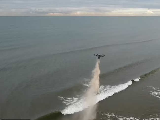 Scattering Ashes With Drone